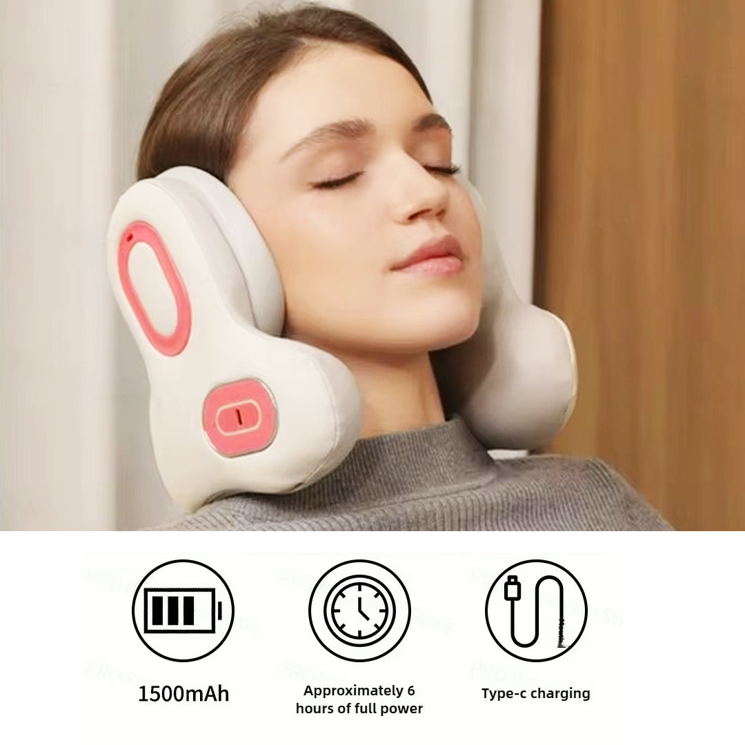 Zenovo HarmonyPad™ – 3-in-1 Bluetooth Neck Pillow, Heated Massager & Music Headset