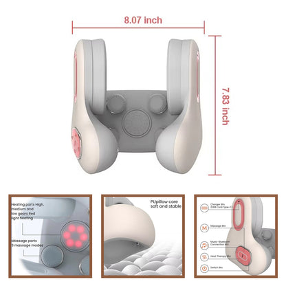 Zenovo HarmonyPad™ – 3-in-1 Bluetooth Neck Pillow, Heated Massager & Music Headset